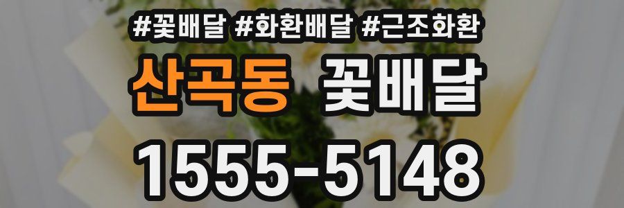 산곡동 꽃배달