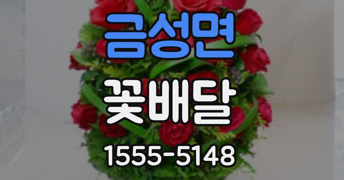 금성면 꽃배달