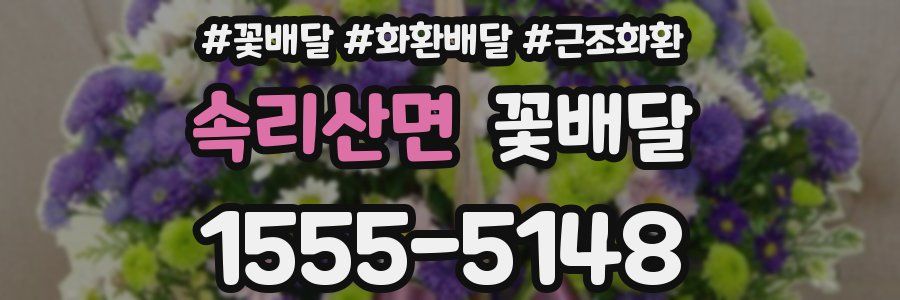 속리산면 꽃배달