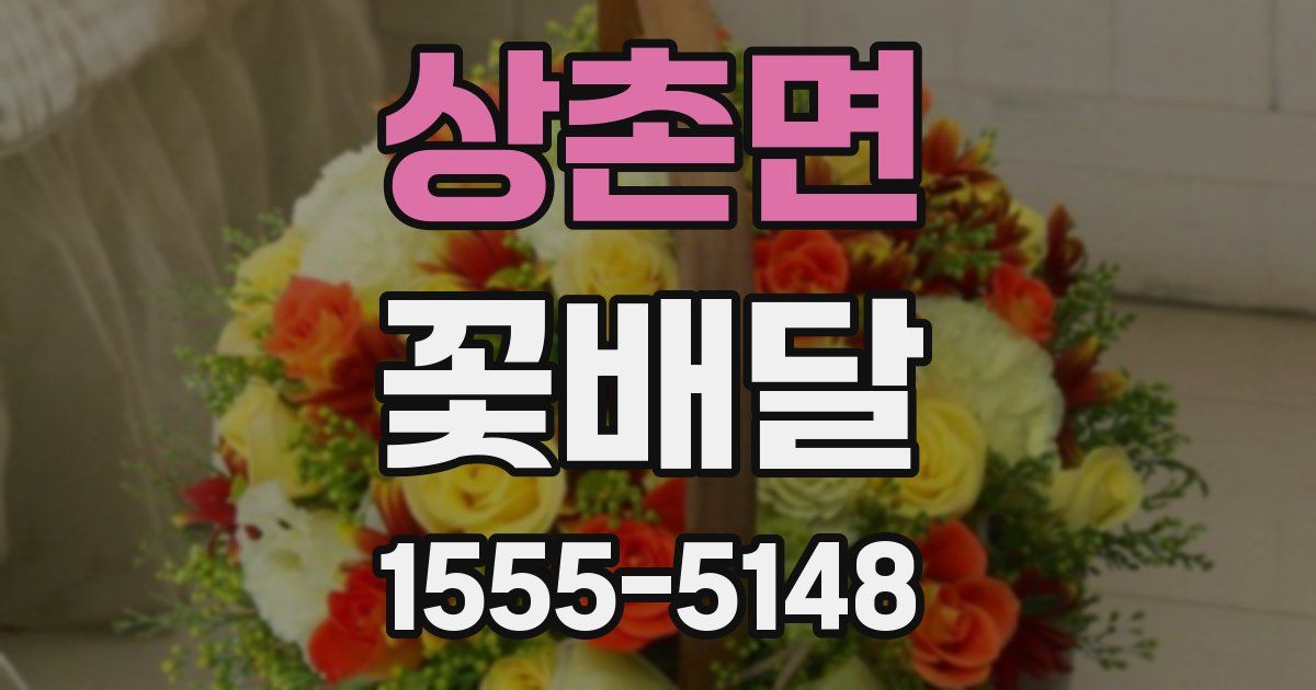 상촌면 꽃배달