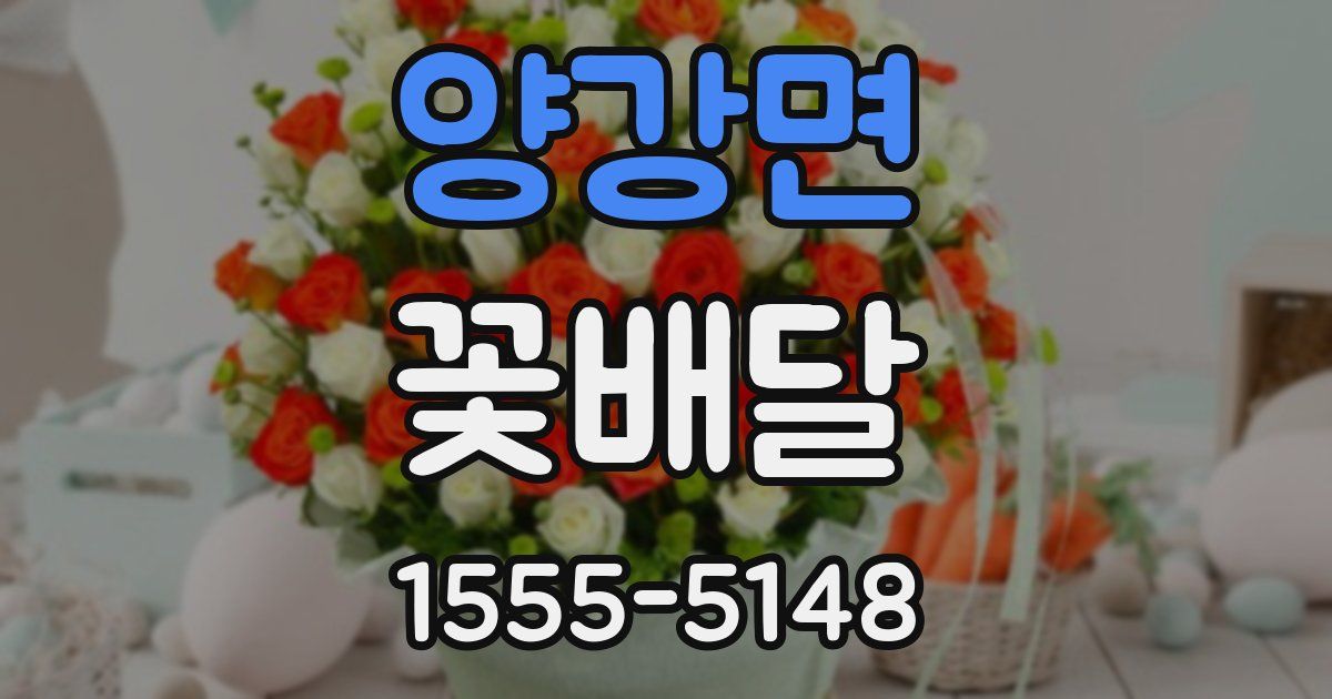 양강면 꽃배달