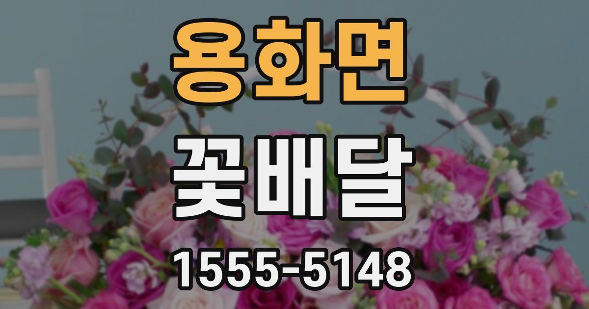 용화면 꽃배달