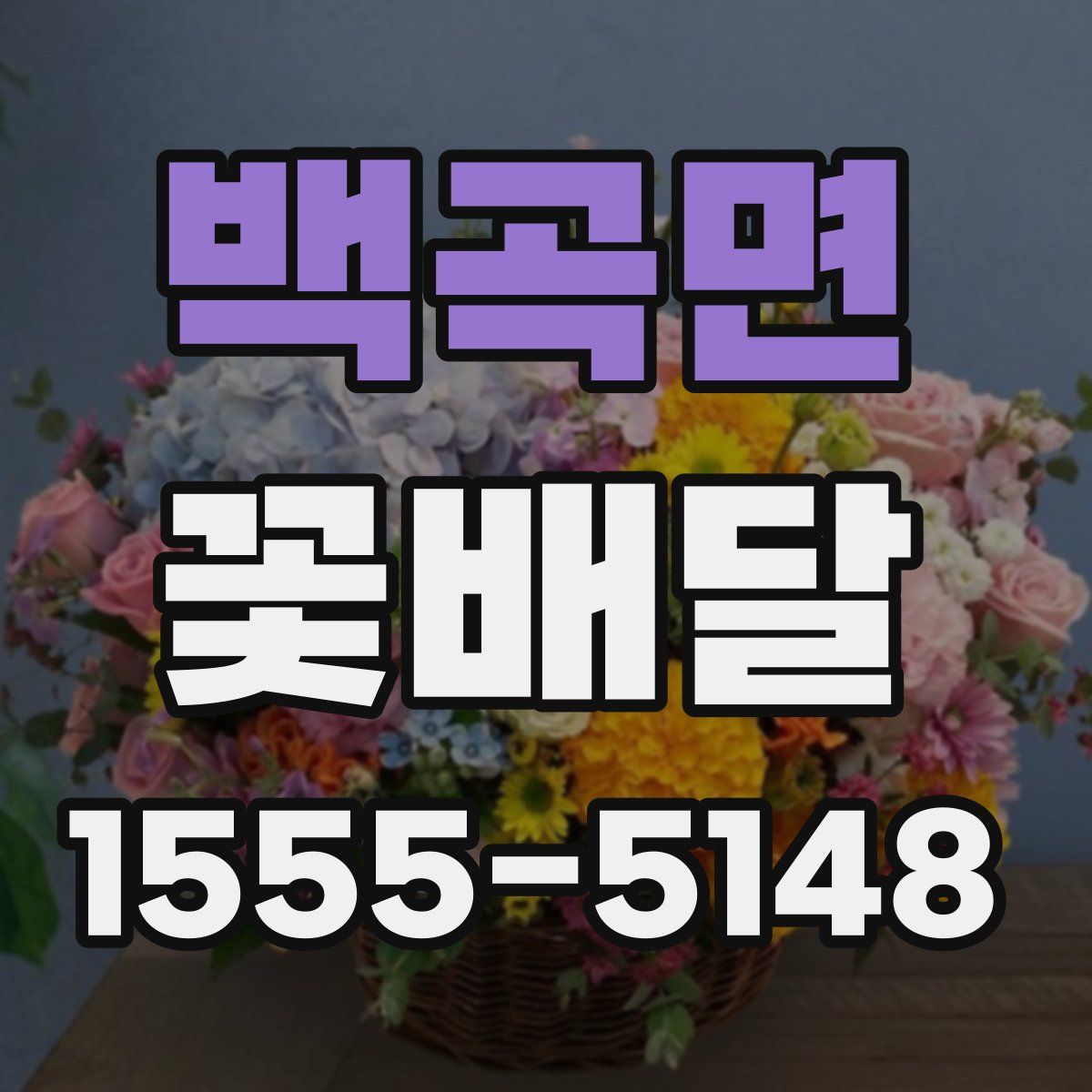 백곡면 꽃배달