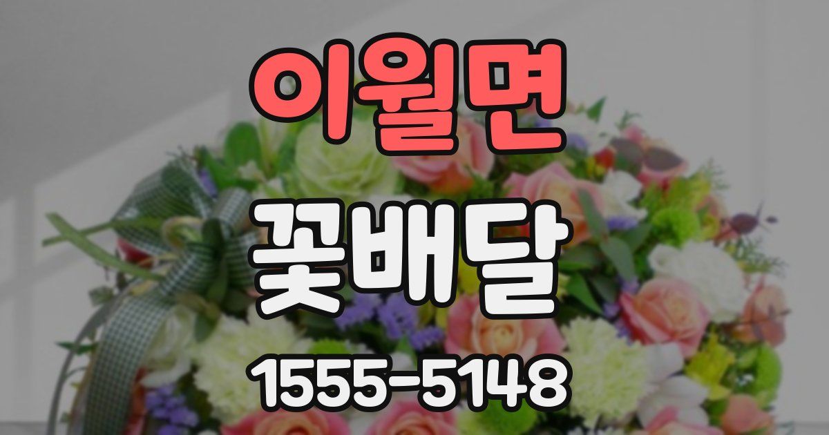 이월면 꽃배달
