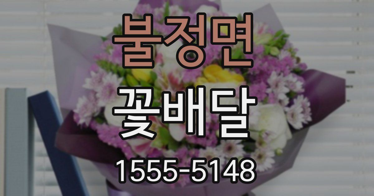 불정면 꽃배달