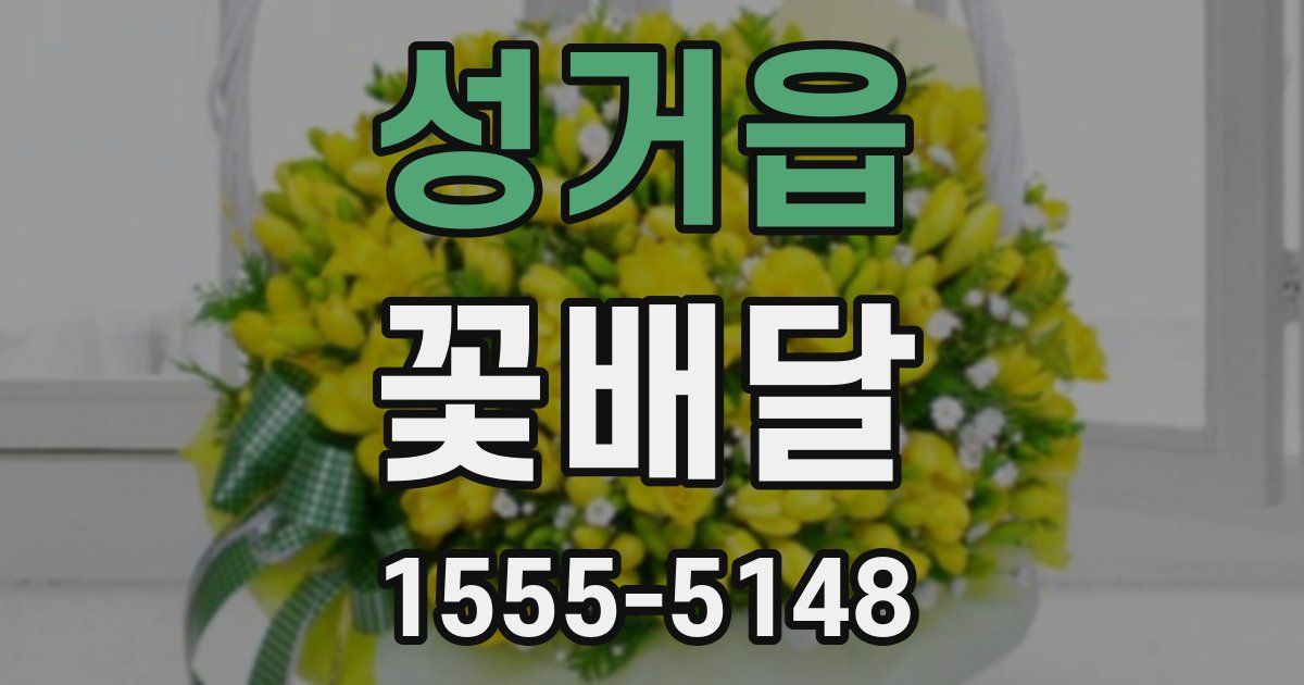 성거읍 꽃배달