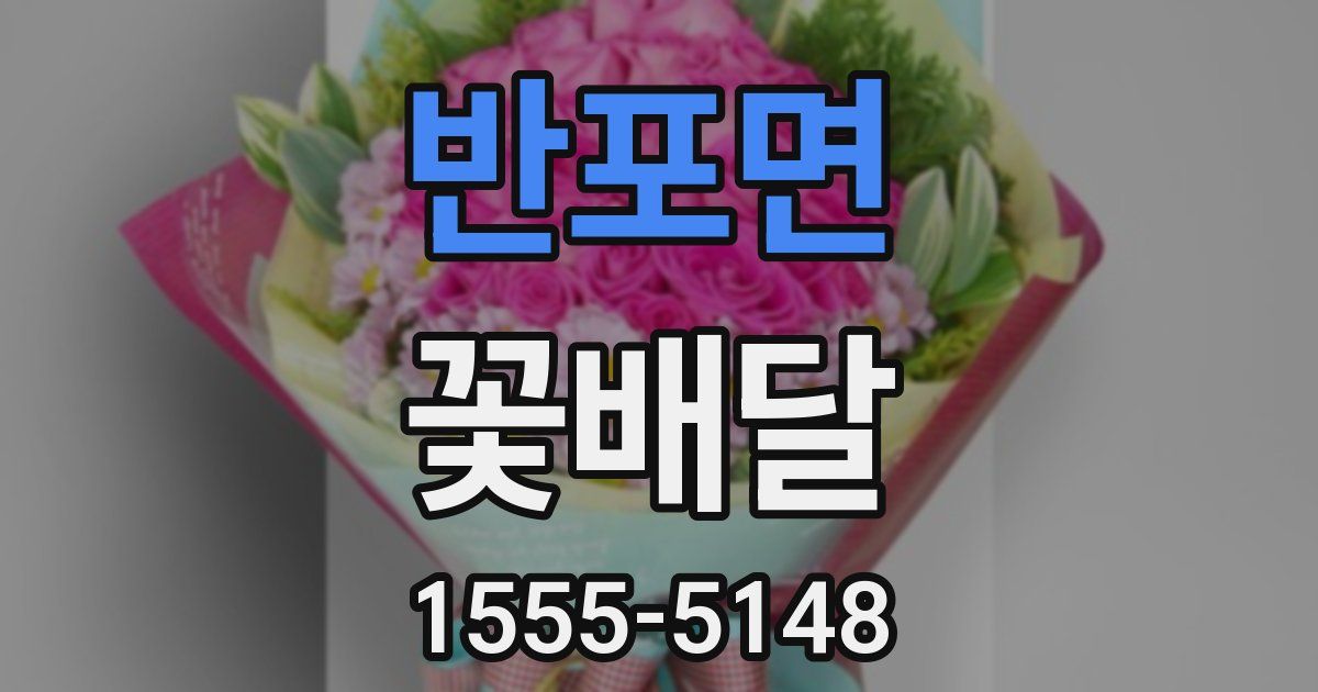 반포면 꽃배달