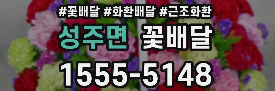 성주면 꽃배달