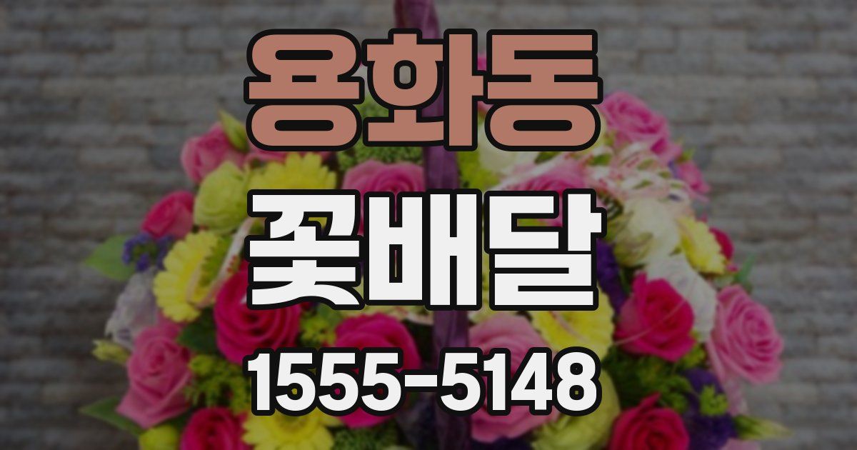 용화동 꽃배달