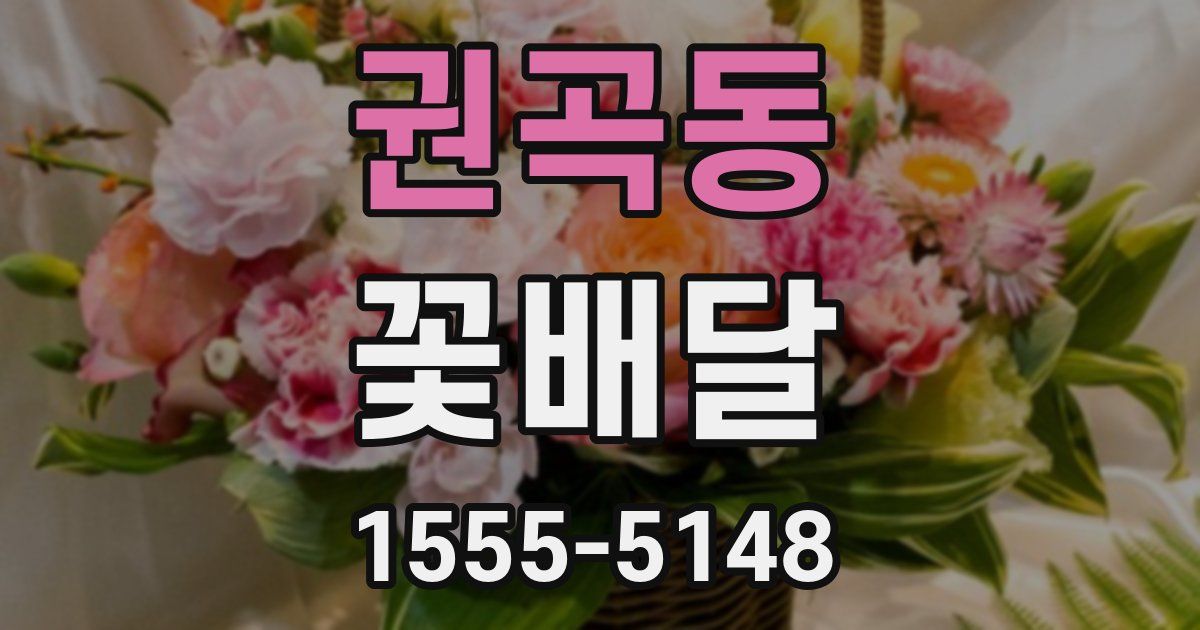 권곡동 꽃배달