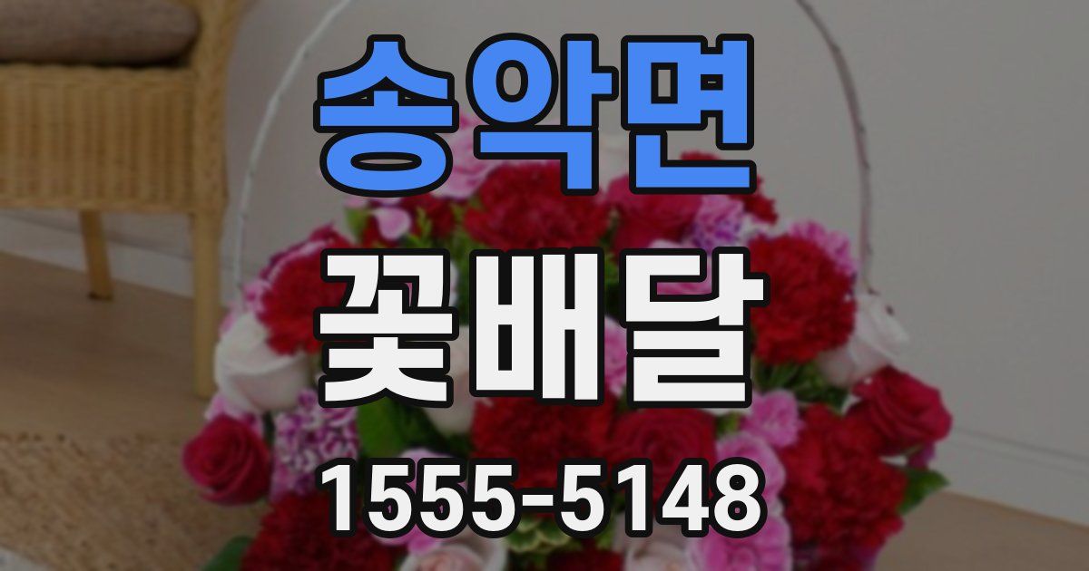 송악면 꽃배달
