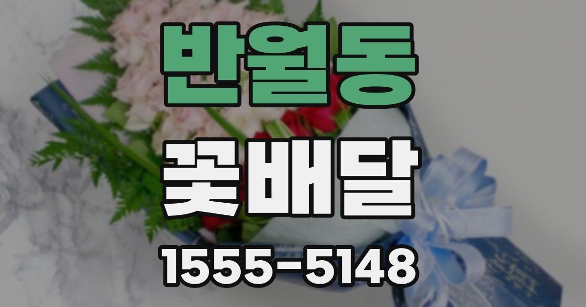 반월동 꽃배달