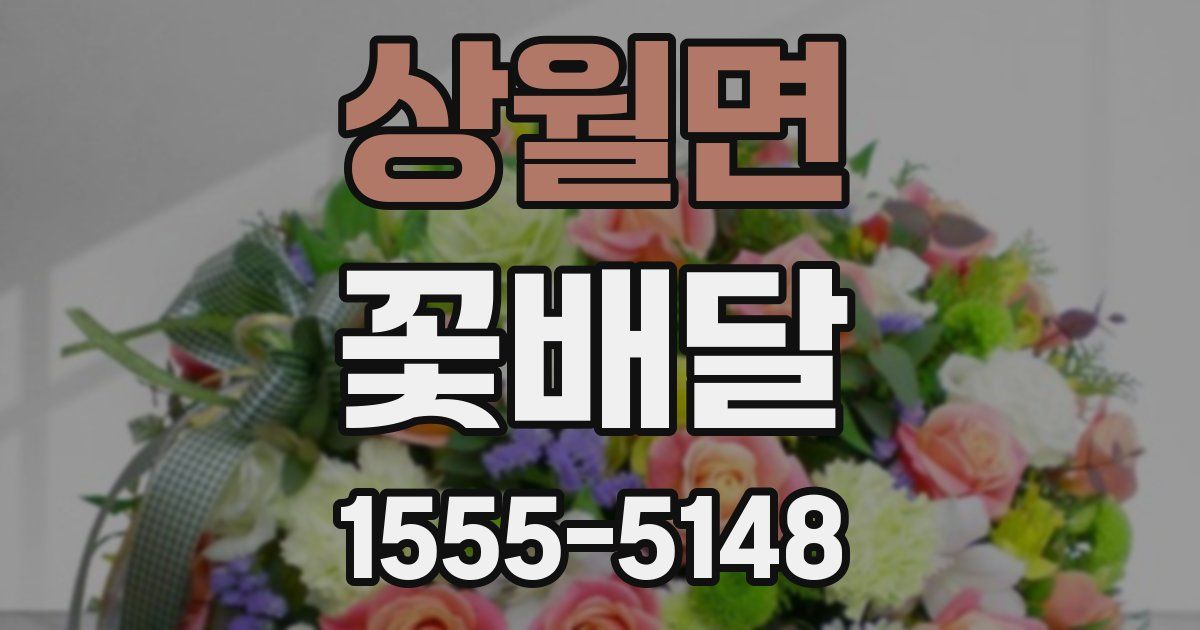 상월면 꽃배달