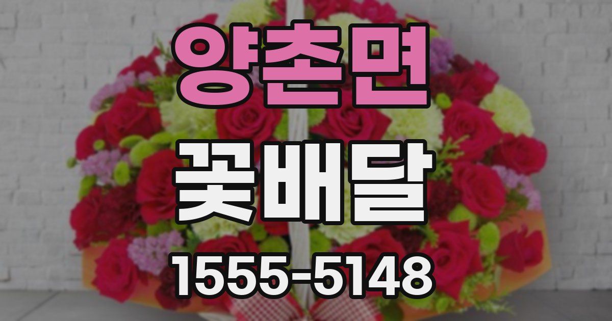 양촌면 꽃배달