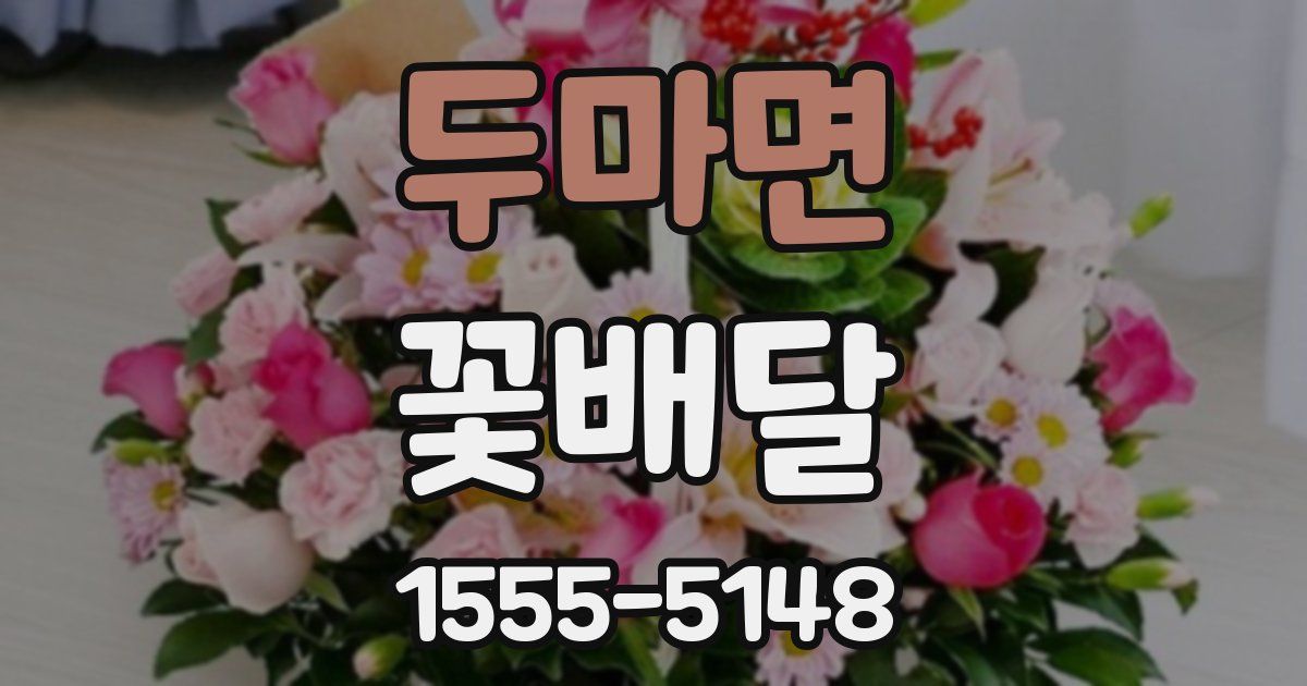 두마면 꽃배달
