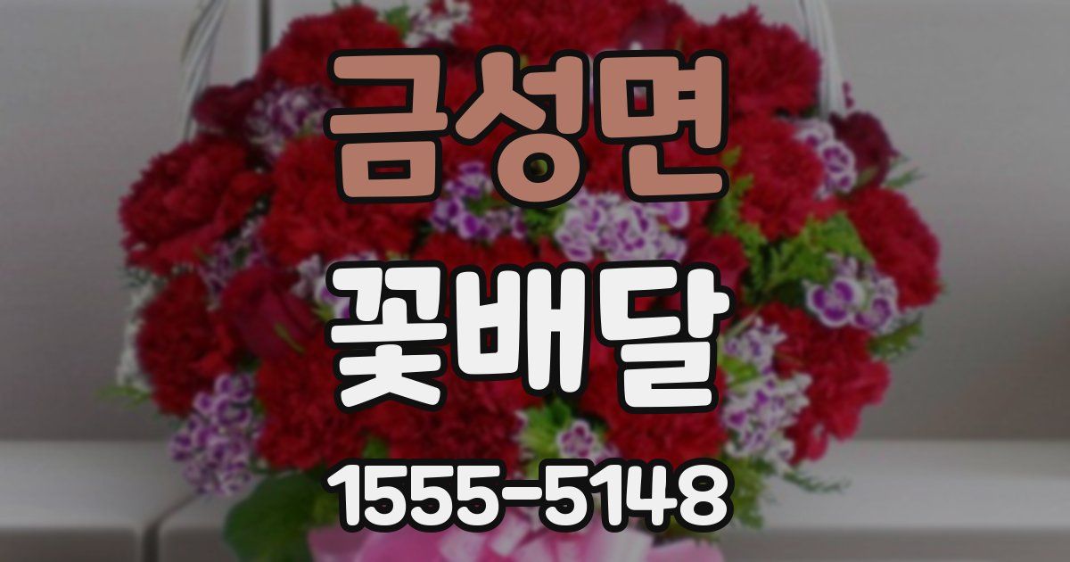 금성면 꽃배달