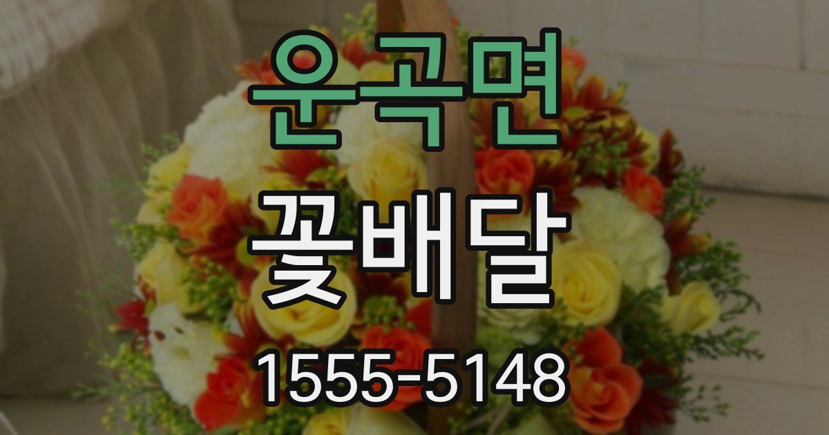 운곡면 꽃배달