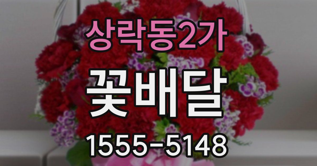 상락동2가 꽃배달