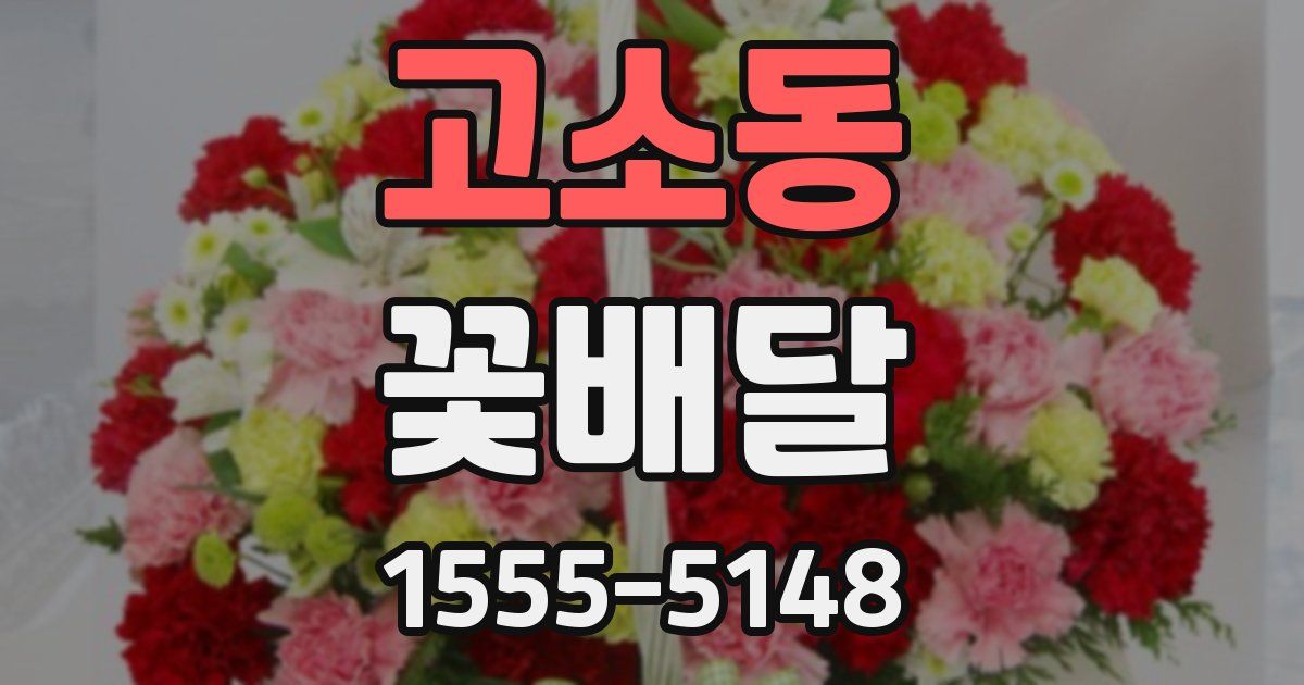 고소동 꽃배달