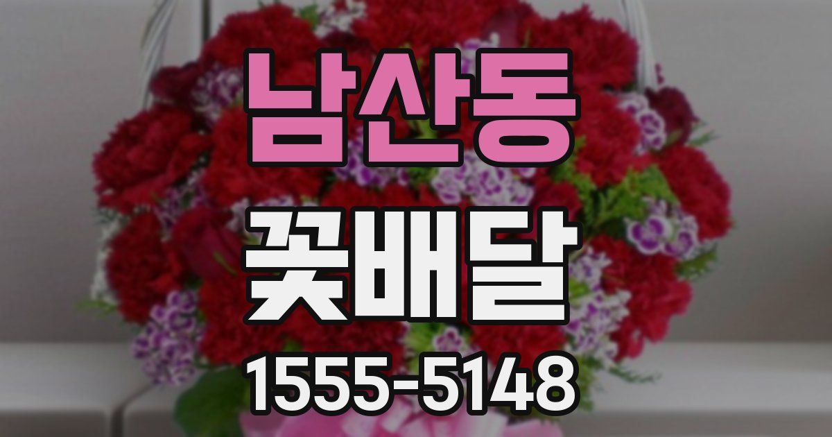 남산동 꽃배달