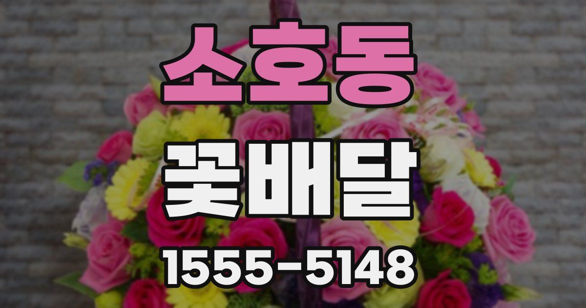 소호동 꽃배달