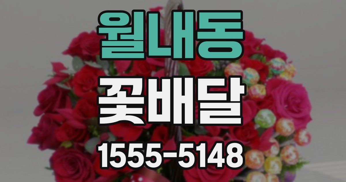 월내동 꽃배달