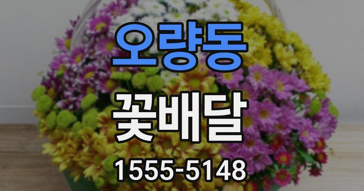 오량동 꽃배달
