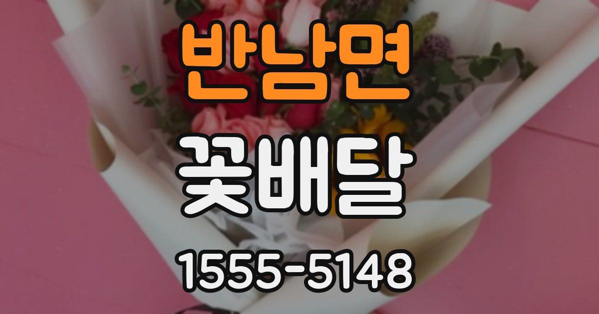반남면 꽃배달