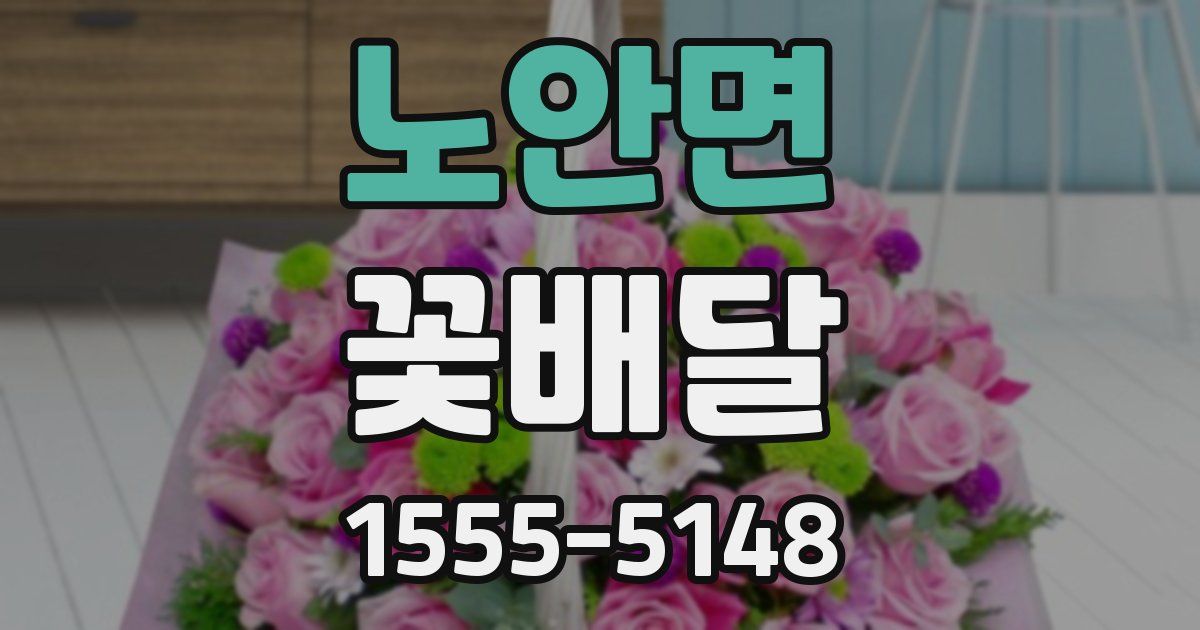 노안면 꽃배달