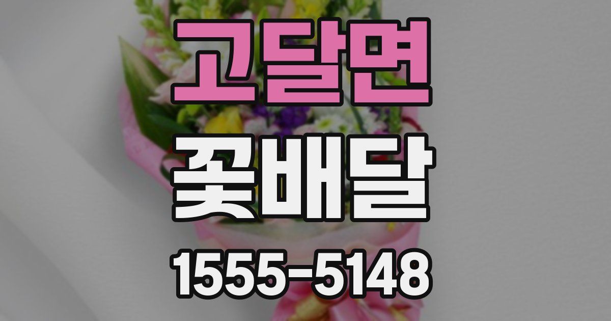 고달면 꽃배달
