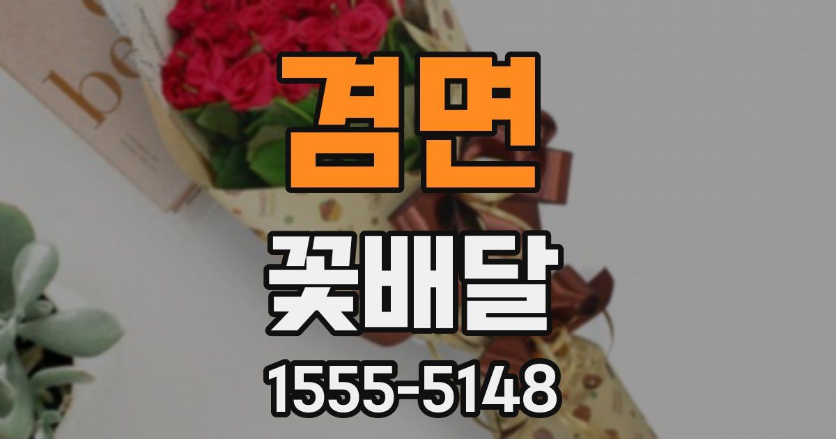 겸면 꽃배달