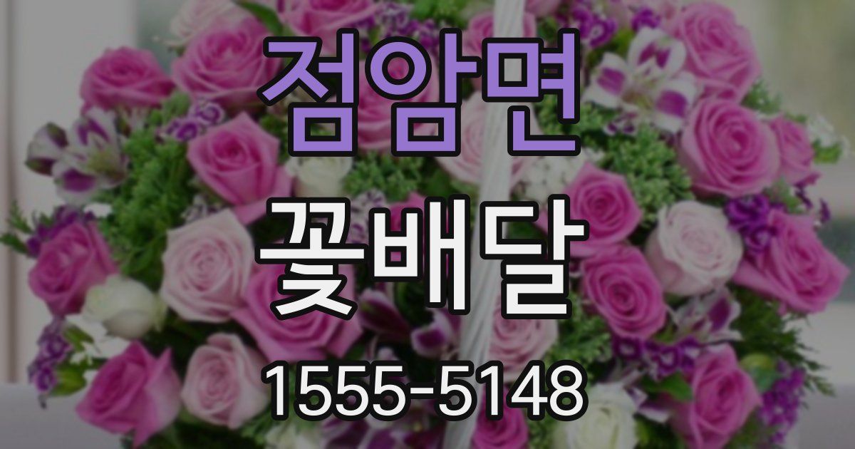 점암면 꽃배달