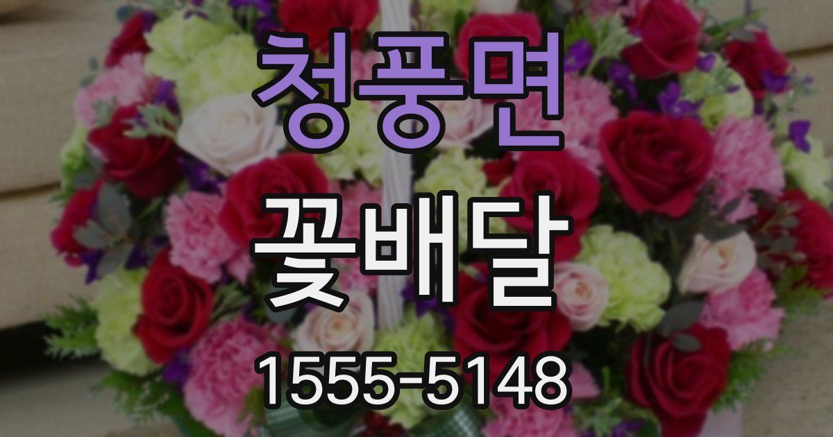 청풍면 꽃배달