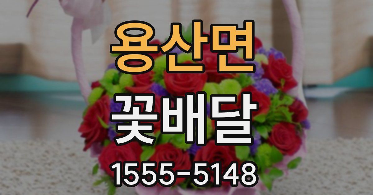 용산면 꽃배달
