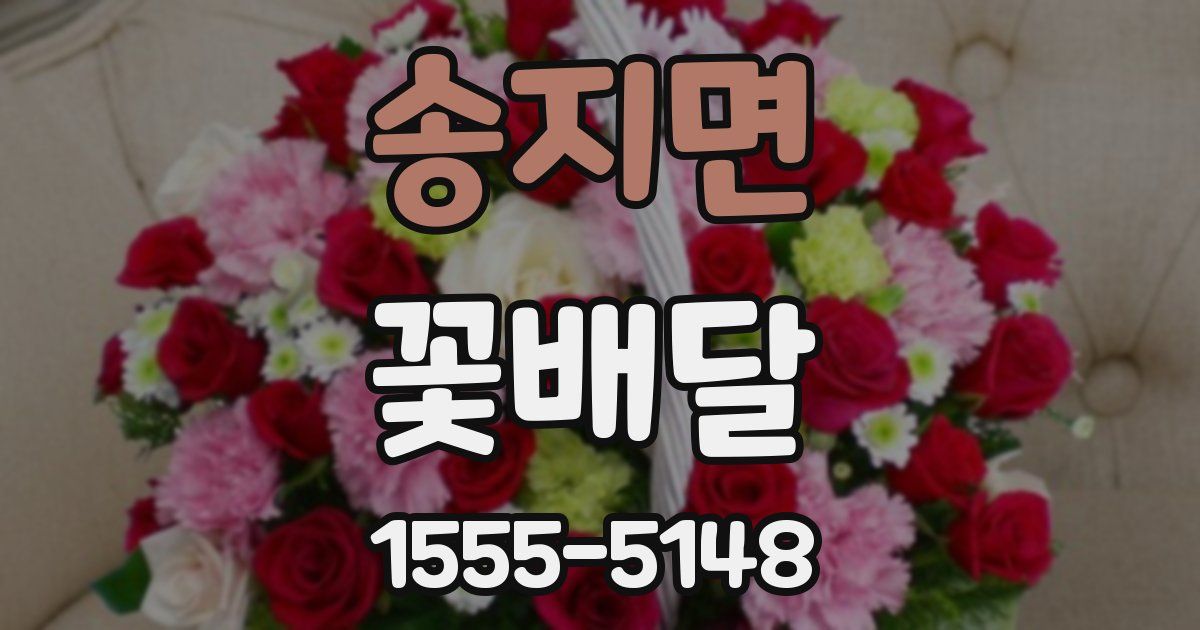 송지면 꽃배달