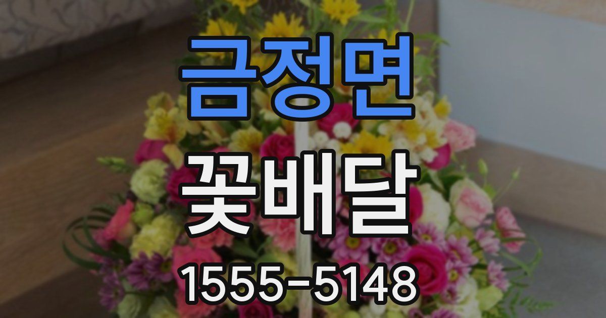 금정면 꽃배달
