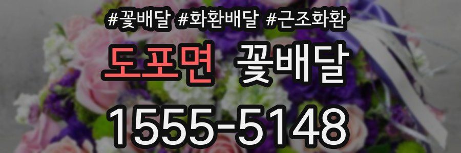 도포면 꽃배달