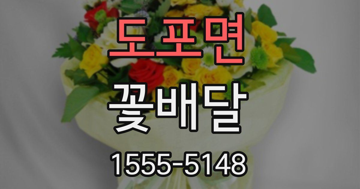 도포면 꽃배달