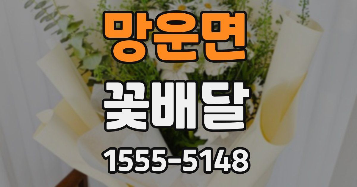 망운면 꽃배달