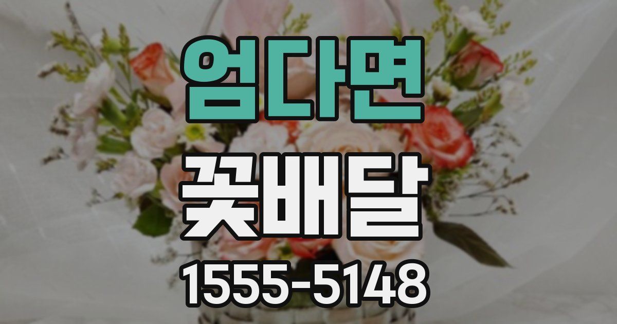 엄다면 꽃배달