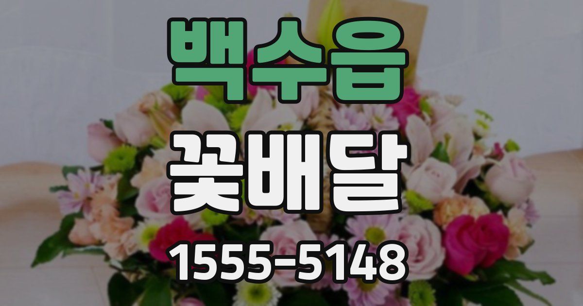 백수읍 꽃배달