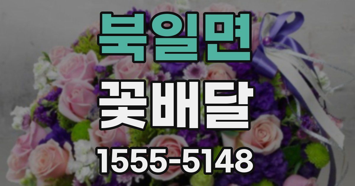 북일면 꽃배달