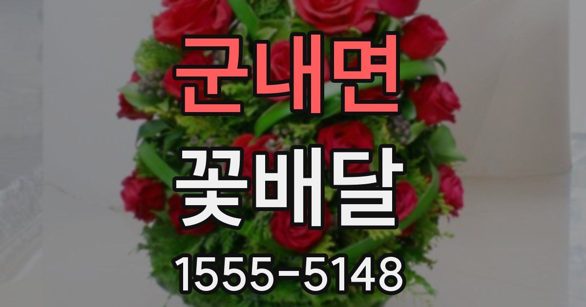 군내면 꽃배달