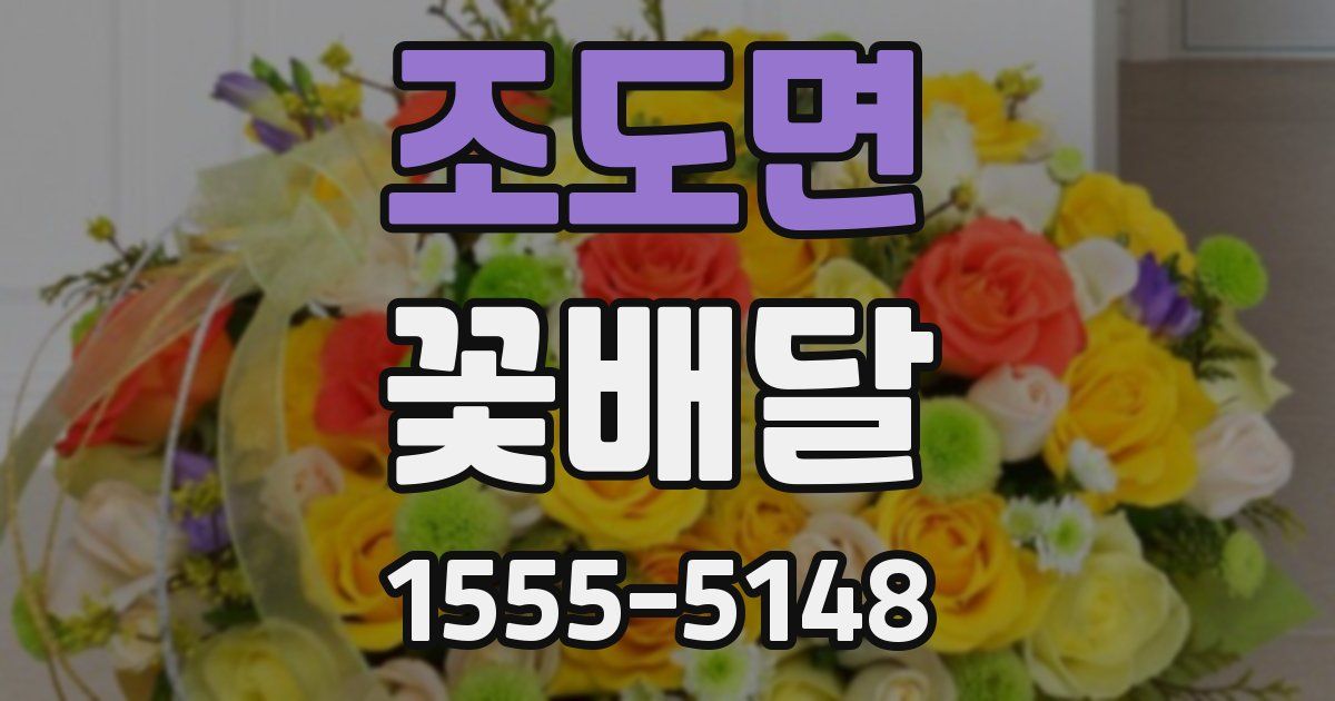 조도면 꽃배달