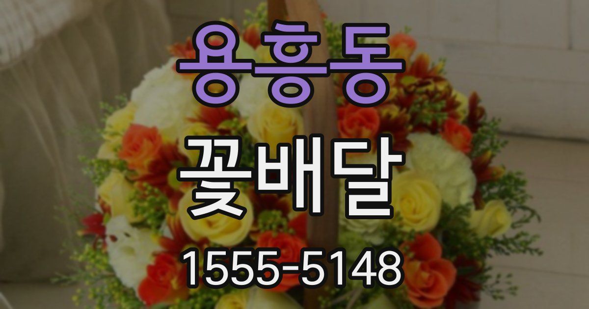 용흥동 꽃배달