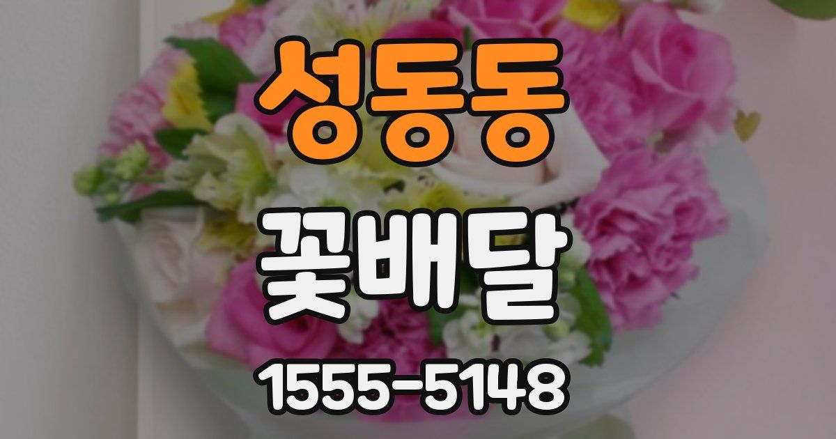 성동동 꽃배달