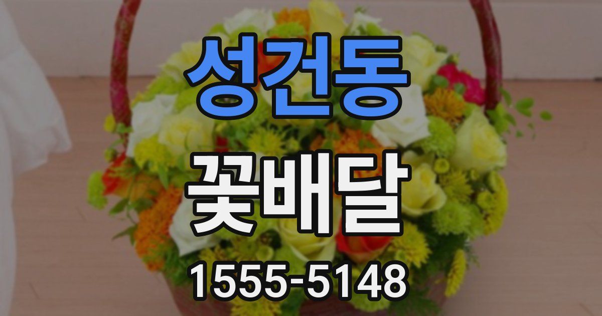 성건동 꽃배달
