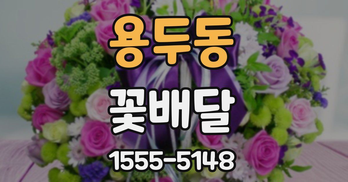 용두동 꽃배달