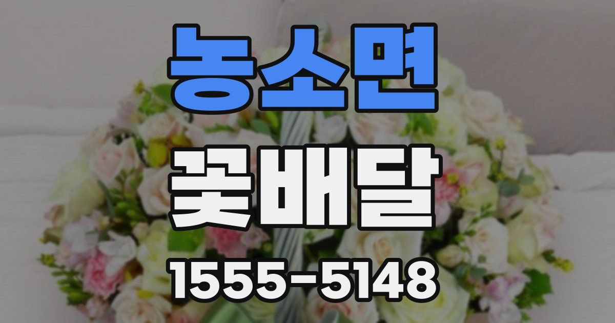 농소면 꽃배달