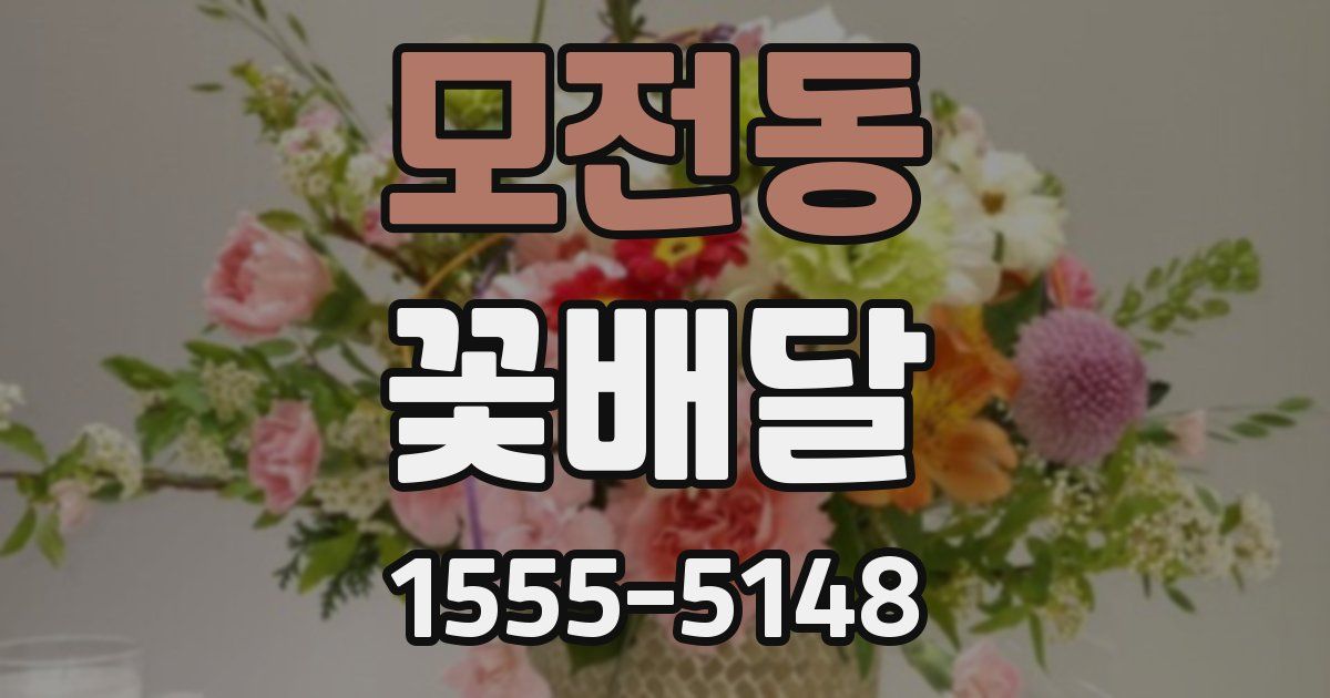 모전동 꽃배달